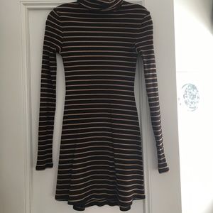 Turtle neck sweater dress